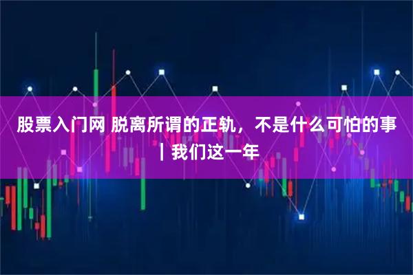 股票入门网 脱离所谓的正轨，不是什么可怕的事｜我们这一年
